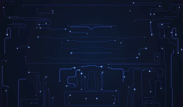 アブストラクト回路基板の背景 人工知能のイラスト デジタルイノベーションの背景 — ストックベクタ