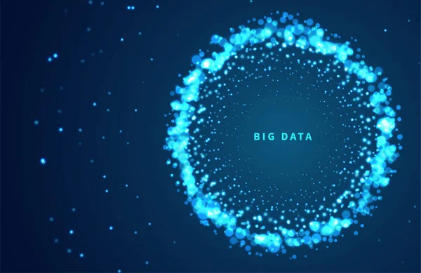 Abstrakte Visualisierung Von Big Data Darstellung Von Big Data Codes — Stockvektor