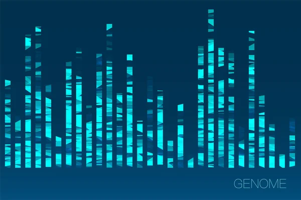 Геномный Тест Днк Карта Генома Большая Визуализация Данных Абстрактное Инфографическое Лицензионные Стоковые Векторы