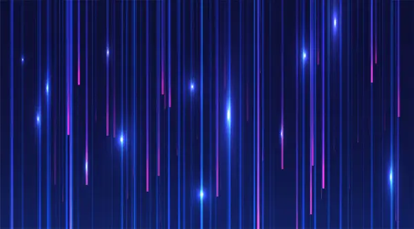 Абстрактные Синие Линии Темном Фоне Волшебные Световые Эффекты Графическая Концепция — стоковый вектор
