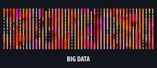 Visualizzazione Dei Big Data Test Genomico Del Dna Mappa Del Grafiche Vettoriali