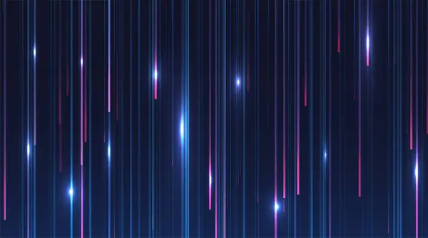 Líneas Azules Abstractas Sobre Fondo Oscuro Efectos Luz Mágicos Concepto Vector De Stock