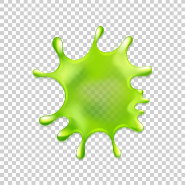 Realistic Green Slime Illustration Isolated Transparent Background Graphic Concept Your Stock Vector