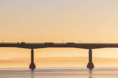 Prince of Wales Köprüsü / Severn Köprüsü Severn nehri üzerinde. İngiltere - Galler, Birleşik Krallık