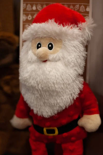 Αστεία Chirstmas Santa Στο Φόντο — Φωτογραφία Αρχείου