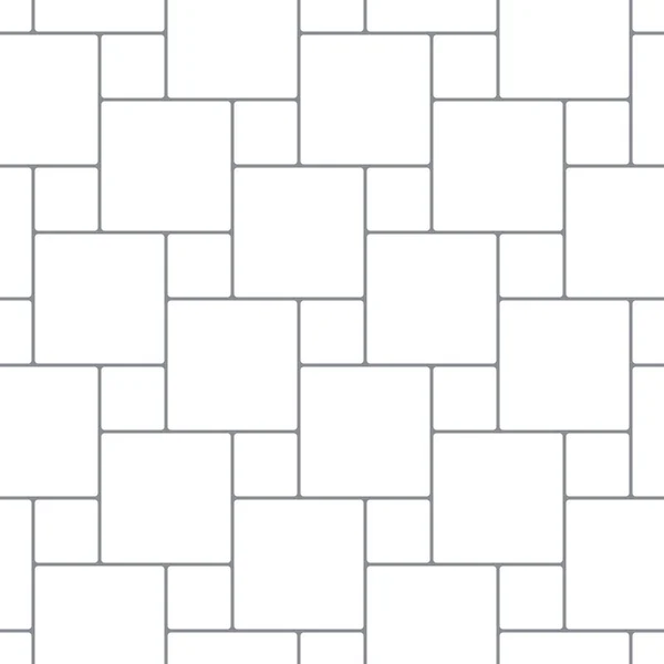 Döşeme levhalarının kusursuz deseni. Büyük ve küçük kareler. Geometrik baskılı basit bir duvar kağıdı. Tek renkli vektör arkaplanı.