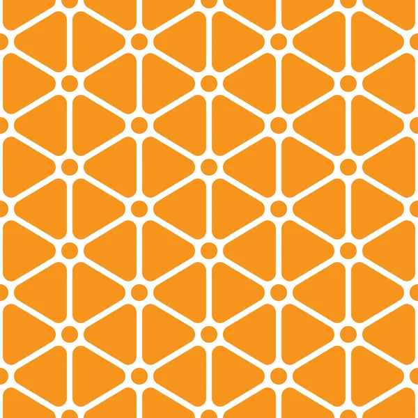Geometrik dikişsiz desen. Renkli geometrik şekillerin soyut arkaplanı. Renkli üçgenler köşeyi döndü ve daireler çizdi. Web tasarımı, tekstil baskısı ve ambalaj kağıdı için basit tasarım duvar kağıdı.