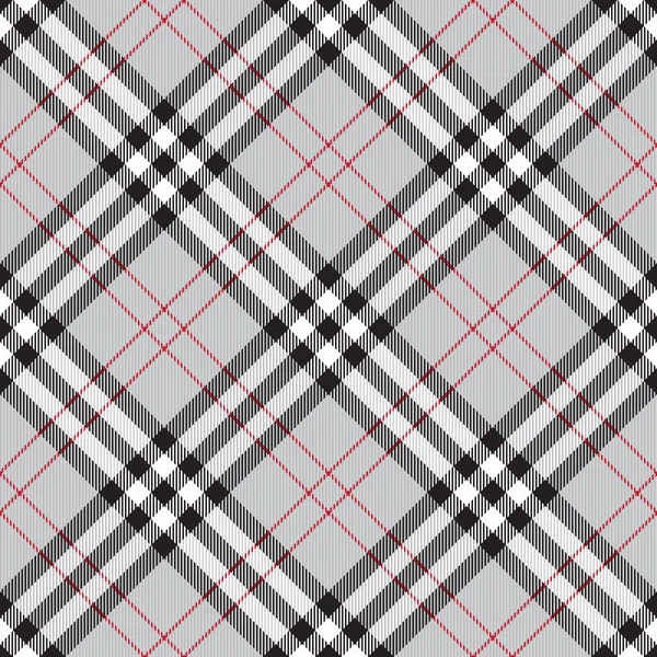Traditional Scottish Checkered Plaid Ornament Diagonal Vintage Tartan Texture Seamless — Stock Vector
