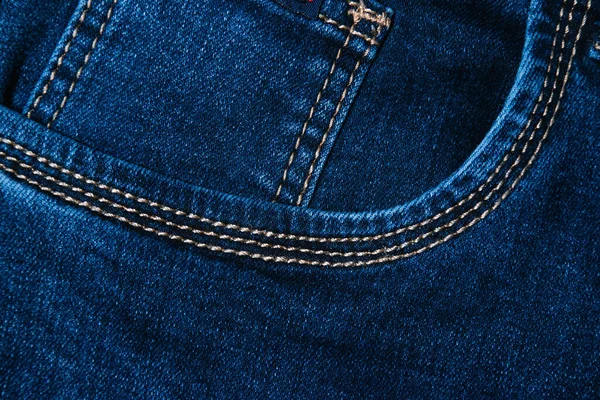 Latar Belakang Denim Bergaya Close Dari Kain Jeans Wanita Biru — Stok Foto