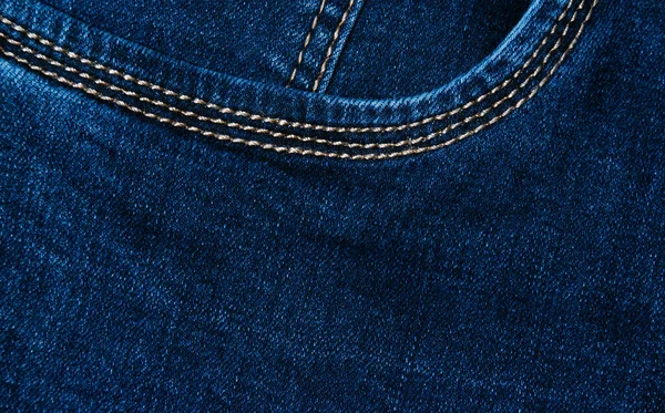 Elegante Sfondo Denim Primo Piano Del Tessuto Dei Jeans Blu — Foto Stock