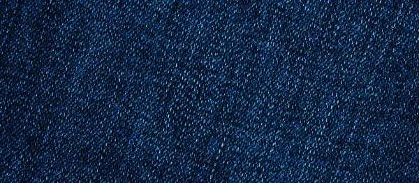 Stylish Denim Background Banner Format Blue Jeans Close — Stock Photo, Image