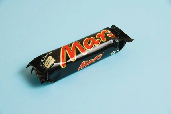 Украина Чернигов Апреля 2023 Года Марс Вкусный Шоколадный Батончик Упаковке — стоковое фото