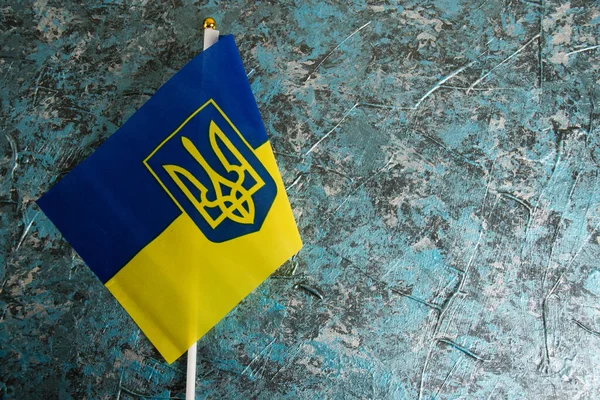 어두운 배경에 코트와 우크라이나의 — 스톡 사진