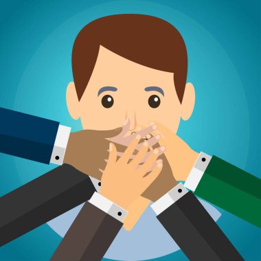 Ağzı kapalı bir adam, cinsiyet sansürü kavramı