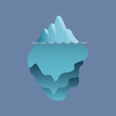 Okyanusta yüzen buzdağı