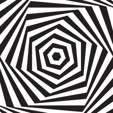 Siyah ve beyaz altıgen şekilli soyut geometrik desen