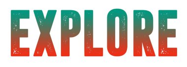 Explore word, On the white