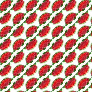 Abstract closeup of the strawberry pattern