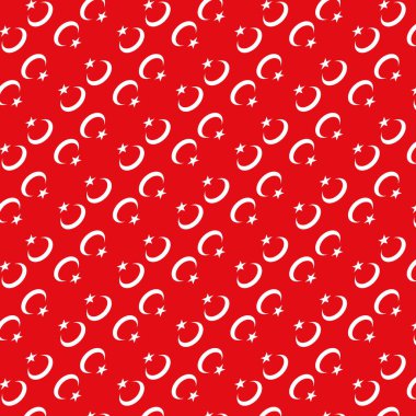 Abstract pattern of the Turkey flag