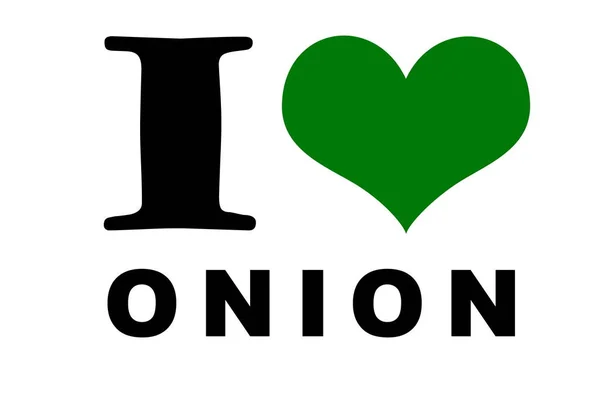 Love Onion Text White — Stock Fotó