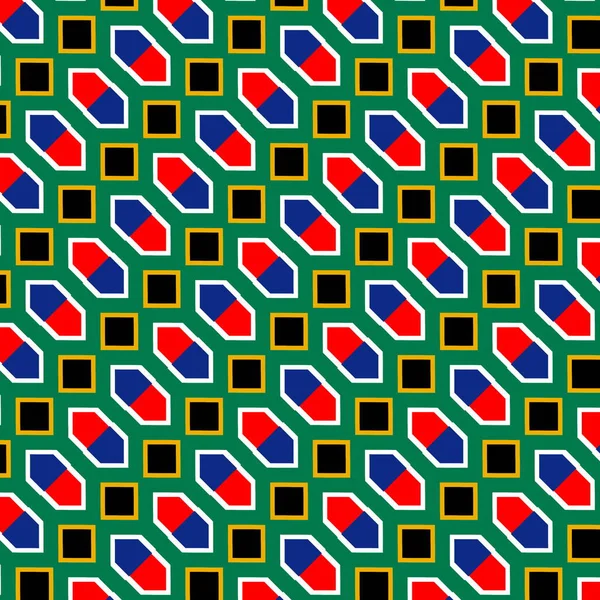 Abstract pattern of the South Africa flag