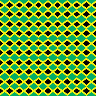 Abstract pattern of Jamaica flag