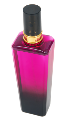 Pembe parfüm şişe