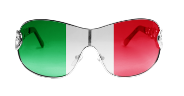 İzole edilmiş güneş gözlüğü