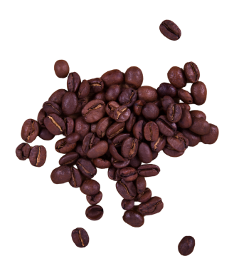 Kahve çekirdekleri yakın.