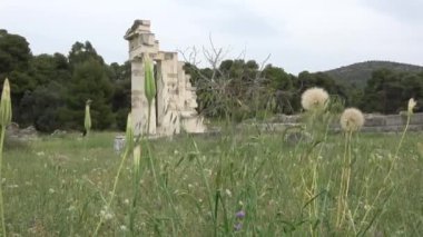 Epidaurus, Moreloponnese, Yunanistan 'daki antik Yunan medeniyetinin kalıntıları