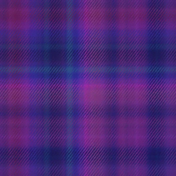 Purple Warm Checkered Blanket Seamless Testure Background — Stock Photo, Image