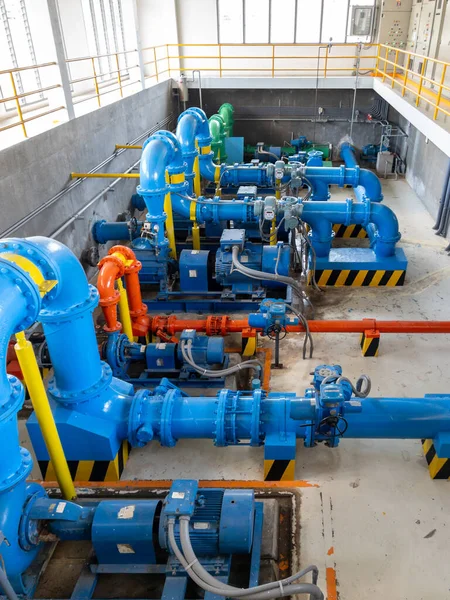 High Pressure Water Pump Water Supply Station Service Small City — Stock Photo, Image