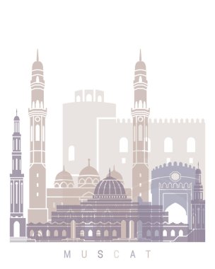  MÜZCAT SKYLINE POSTER PASTEL