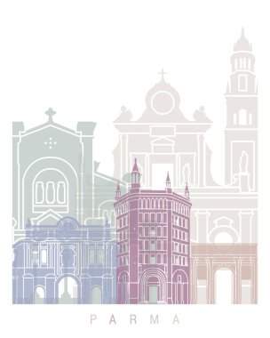 PARMA SKYLINE POSTER PASTEL