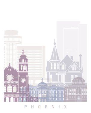 PHOENIX SKYLINE POSTER PASTEL