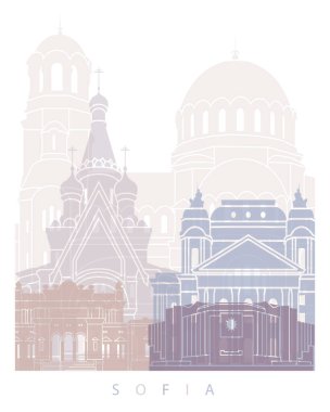 SOFIA SKYLINE POSTER PASTEL