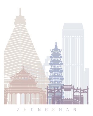 ZHONGSHAN SKYLINE POSTER PASTEL