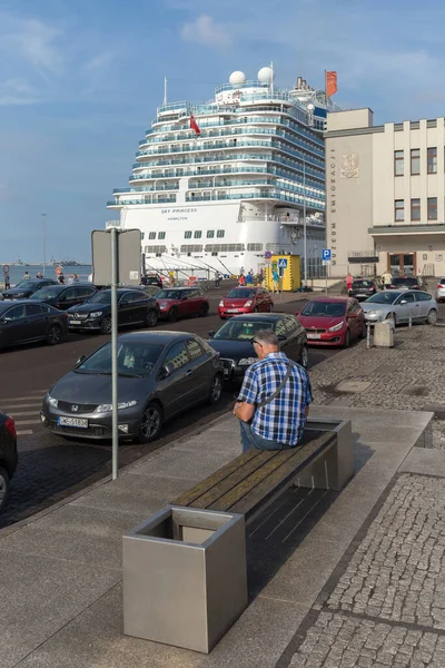 Gdingen Polen Juli Foto Des Großen 330 Meter Langen Kreuzfahrtschiffes — Stockfoto