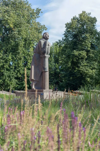 Vilnius Lituânia Agosto 2023 Estátua Adam Mickiewicz Escritor — Fotografia de Stock