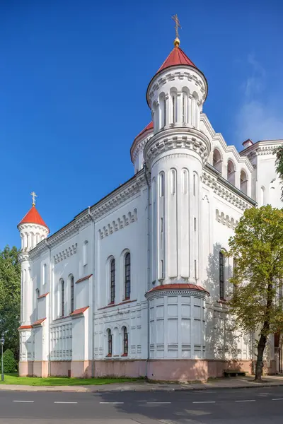 Vilnius Lituânia Agosto 2023 Catedral Ortodoxa Theotokos — Fotografia de Stock