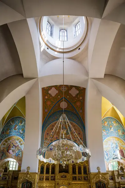 Вільнюс Литва August 2023 Православна Церква Святого Костянтина Святого Михайла Ліцензійні Стокові Зображення