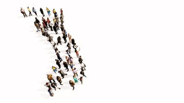 Beyaz arka planda bir golf oyuncusu imajı oluşturan kavramsal ya da kavramsal geniş bir topluluk. Spor, rekabet, eğlence, boş zaman, yaşam tarzı ve hobi için üç boyutlu bir örnekleme metaforu