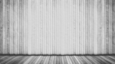 Beyaz eski ahşap ya da ahşap döşeme ve duvar yüzeyi arka planı eski, grunge ve yaratıcı projeler için mimari ve iç tasarım