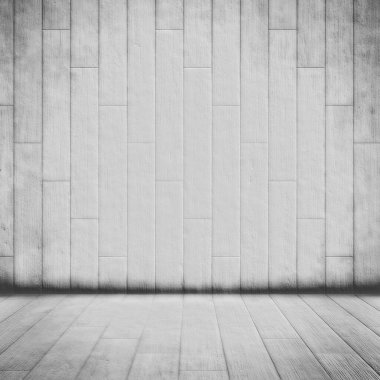 Beyaz eski ahşap ya da ahşap döşeme ve duvar yüzeyi arka planı eski, grunge ve yaratıcı projeler için mimari ve iç tasarım