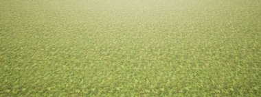 Kavramsal ya da kavramsal yeşil, taze ve doğal çimen alanı ya da çimen. Doğa, çevre, spor, eğlence, tarım, bahar, yaz, eko veya bahçe tasarımı için bir metafor olarak üç boyutlu bir illüstrasyon