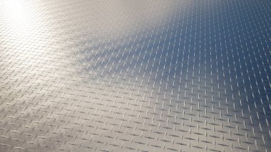 Elmas plaka zemininin kavramsal metal arka planının modern bir desen düzeni olması. İnşaat, mimari, kentsel ve iç tasarım için üç boyutlu bir örnekleme metaforu