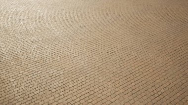 Kaba asfalt döşeme zemininin kavramsal ve kavramsal katı bej arkaplanı modern model düzeni olarak gösterilir. İnşaat, mimari, kentsel ve iç tasarım için üç boyutlu bir örnekleme metaforu 