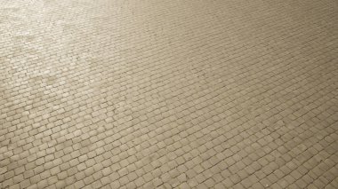 Modern model olarak pürüzsüz parke dokusu zemininin kavramsal ve kavramsal katı bej arkaplanı. İnşaat, mimari, kentsel ve iç tasarım için üç boyutlu bir örnekleme metaforu 