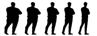 Kavramsal şişman obez adama karşı zayıf kilo verdikten sonra sağlıklı vücut, diyet, beyaz arka plan pankartı. Bir sağlık, beslenme ya da obezite, sağlık hizmeti şekil çizim vektörü siluet olarak