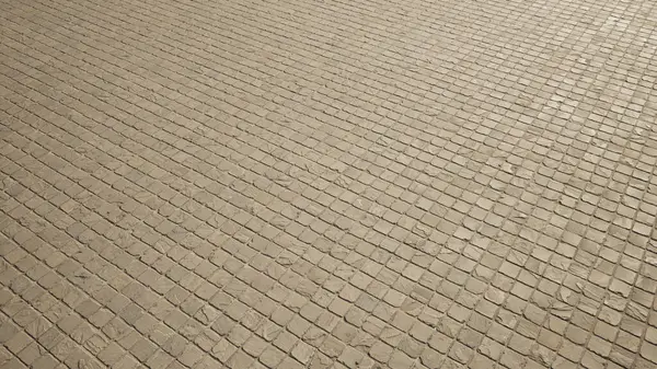 Kavramsal katı bej arkaplanı kavramsal olarak kavramsal olarak kavramsal, parke taşı dokusu zeminini modern bir düzen olarak düşünün. İnşaat, mimari, kentsel ve iç tasarım için üç boyutlu bir örnekleme metaforu 